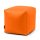 SCHUL-Hocker Klasse 10B Sport Kunstleder schwer entflammbar 100% Outdoorstoff Schul-Sitzsack Farbe orange