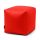 SCHUL-Hocker Klasse 10B Sport Kunstleder schwer entflammbar 100% Outdoorstoff Schul-Sitzsack Farbe rot